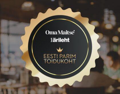 Restoran MOON valiti Oma Maitse ja Delfi Ärilehe lugejate poolt Eesti parimate õhtusöögikohtade TOP 3 hulka
