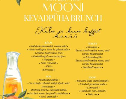 Kevadine BRUNCH Moonis 5. aprillil